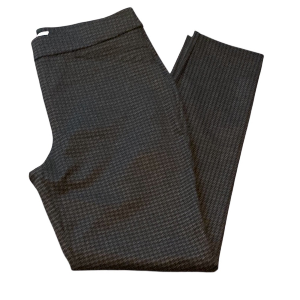 Calvin Klein Houndstooth Print Pants Gray Black 8